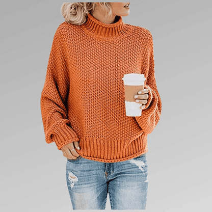 Jersey de Mujer de Punto Grueso - Cuello Vuelto