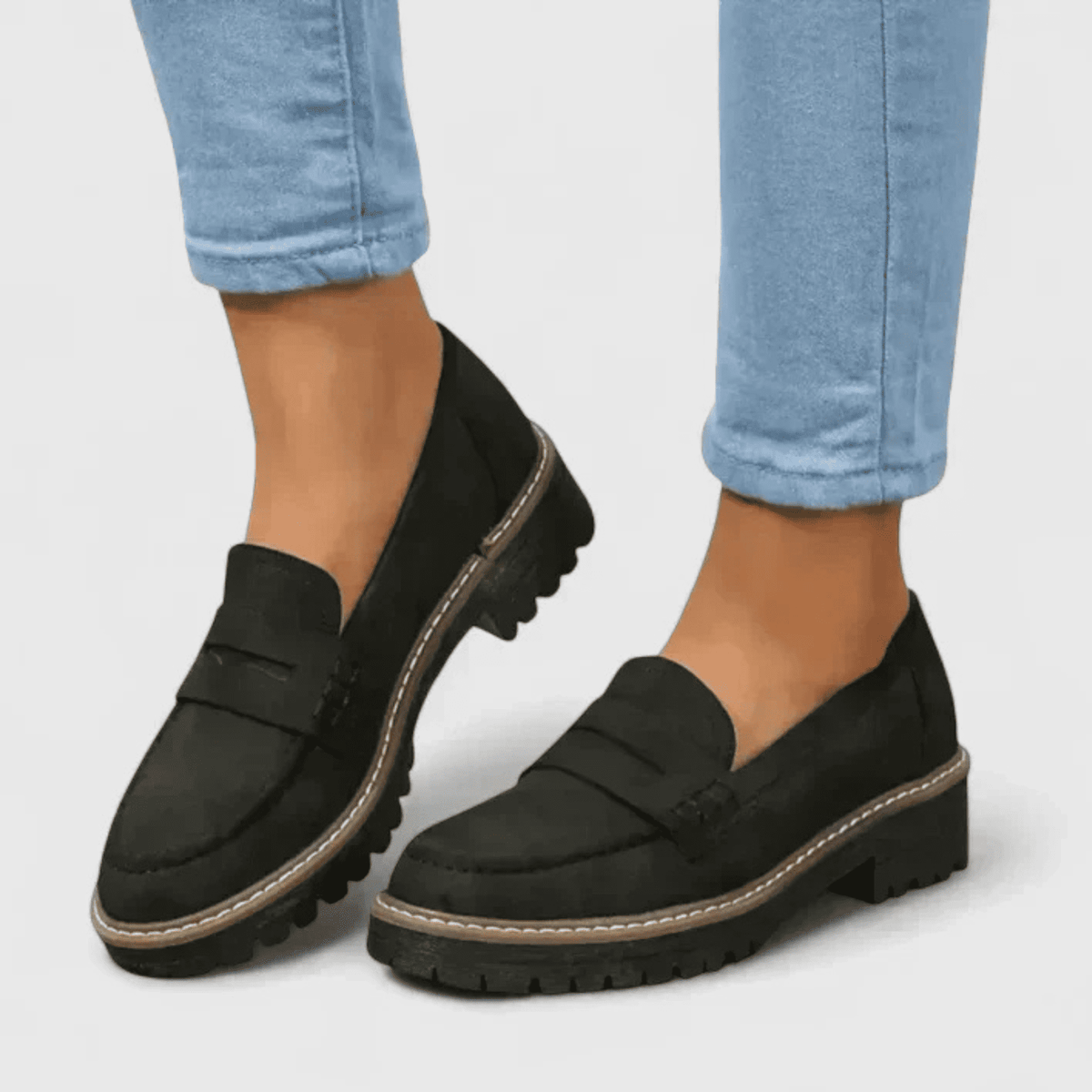 Mocasines de Mujer con Suela Gruesa - Plataforma