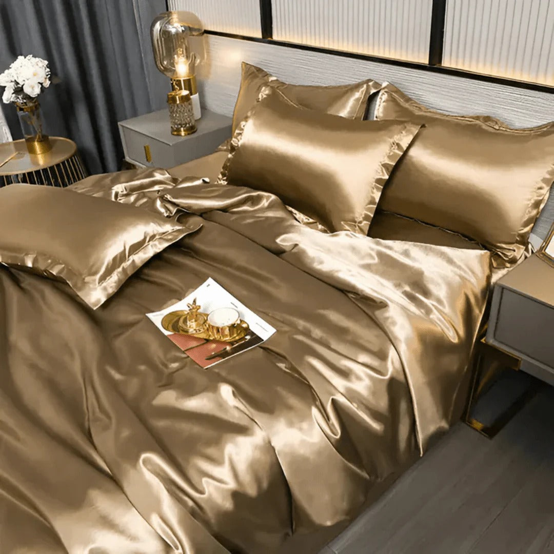 Ropa de cama con acabado satinado