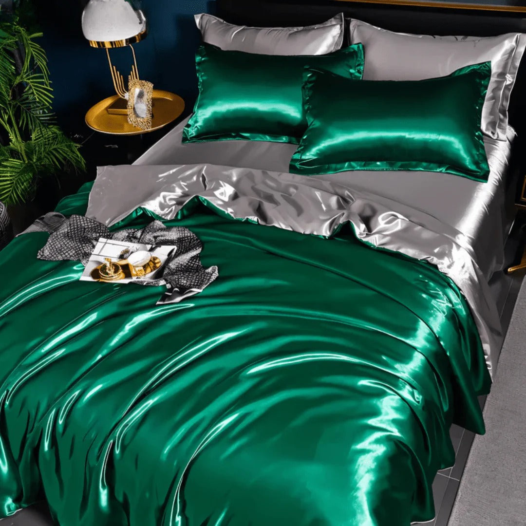 Ropa de cama con acabado satinado