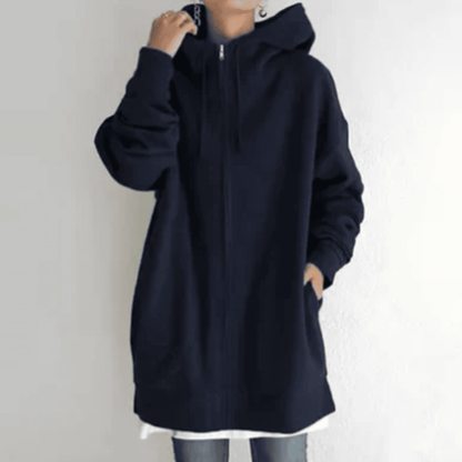 Sudadera Oversize de Mujer - Capucha y Cremallera