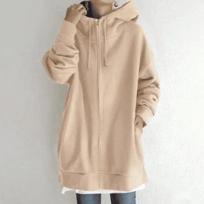 Sudadera Oversize de Mujer - Capucha y Cremallera