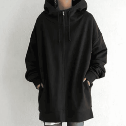 Sudadera Oversize de Mujer - Capucha y Cremallera