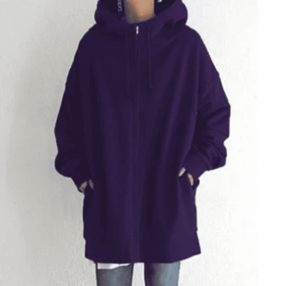 Sudadera Oversize de Mujer - Capucha y Cremallera