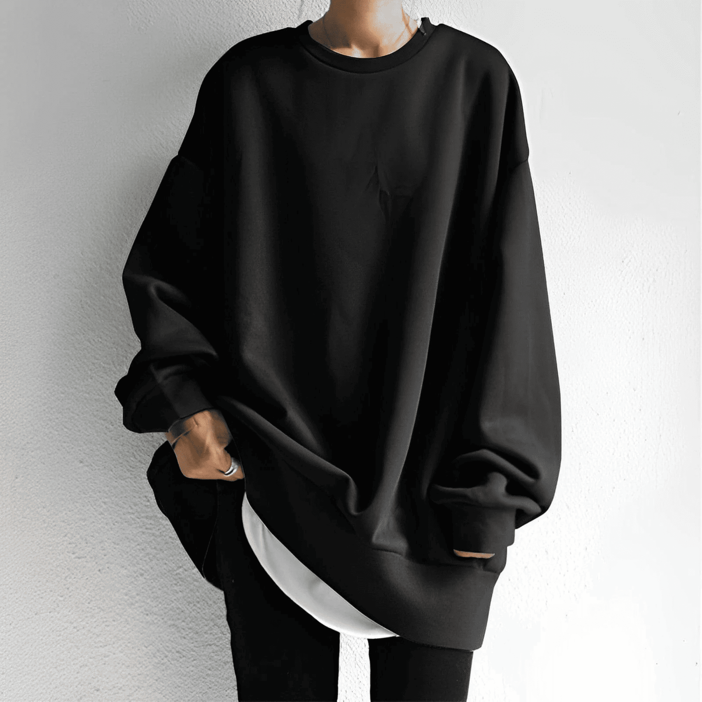 Sudadera Oversize de Mujer - Hombros Caídos