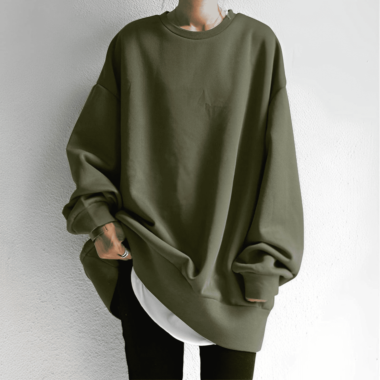 Sudadera Oversize de Mujer - Hombros Caídos