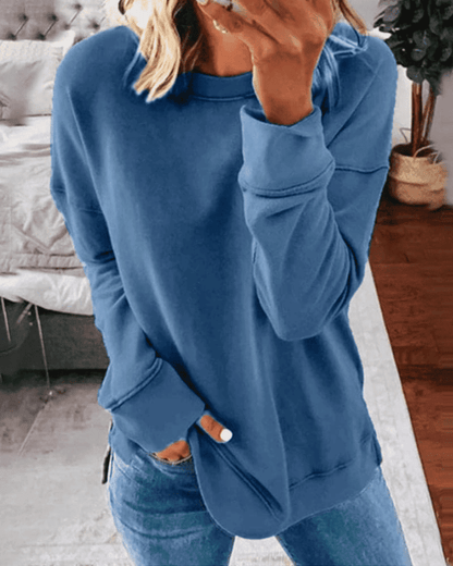 Sudadera de Mujer - Cuello Redondo y Corte Holgado