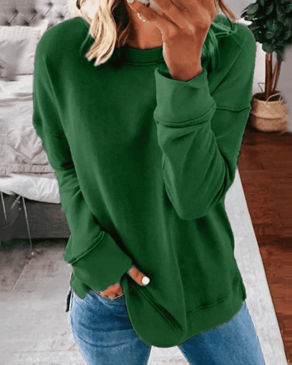 Sudadera de Mujer - Cuello Redondo y Corte Holgado