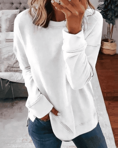 Sudadera de Mujer - Cuello Redondo y Corte Holgado