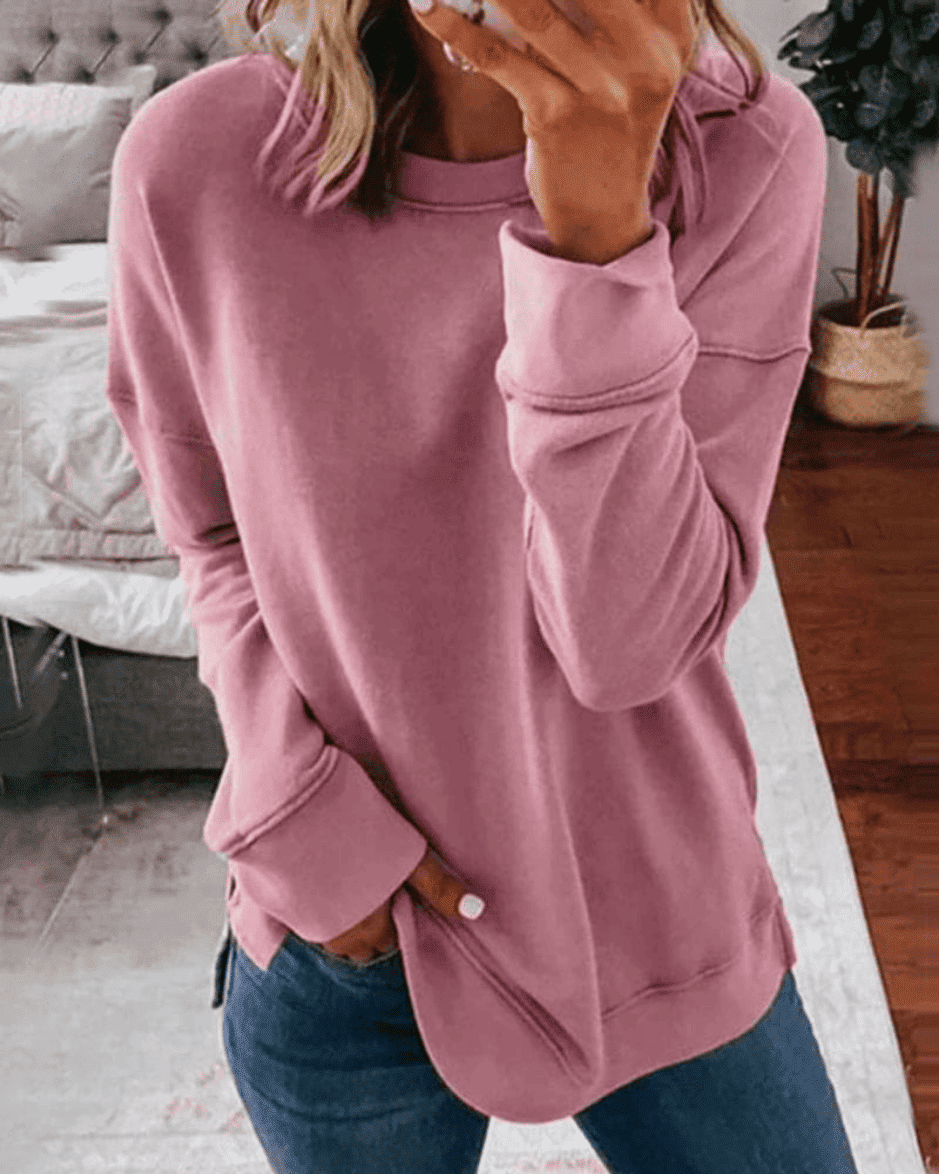 Sudadera de Mujer - Cuello Redondo y Corte Holgado