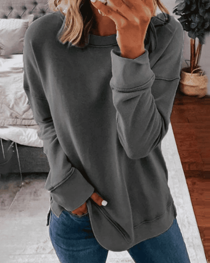 Sudadera de Mujer - Cuello Redondo y Corte Holgado