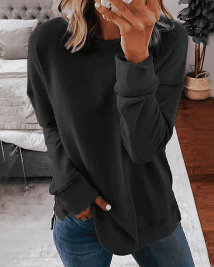 Sudadera de Mujer - Cuello Redondo y Corte Holgado