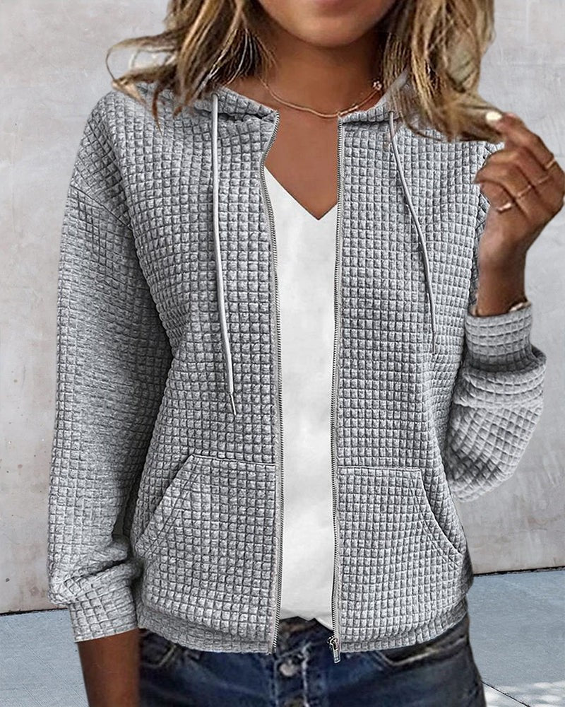 Sudadera de Mujer con Cremallera - Capucha y Bolsillos