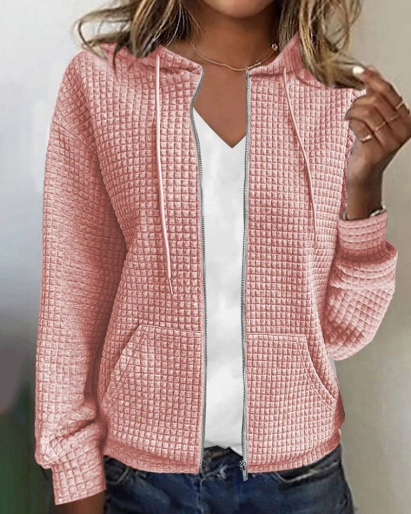 Sudadera de Mujer con Cremallera - Capucha y Bolsillos