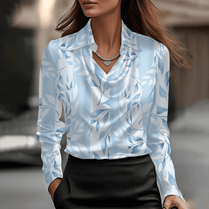 Blusa Satinada de Mujer | Cuello en V