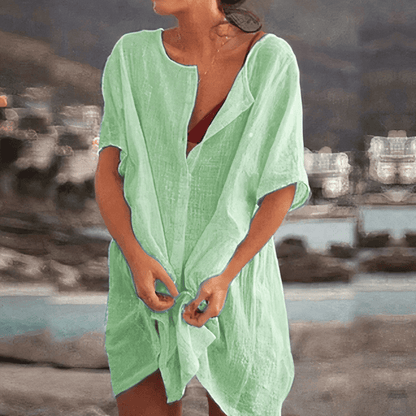 Vestido Camisero de Mujer de Playa | Tejido Transpirable