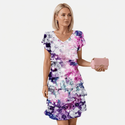 Vestido Plisado Floral de Mujer | Mini