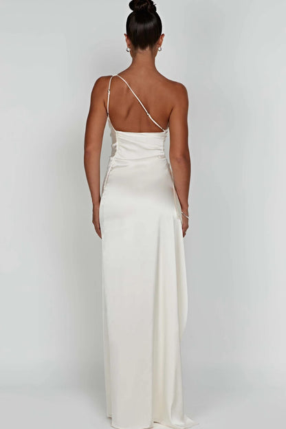Vestido de Mujer Invitada de Boda Asimétrico - Maxi