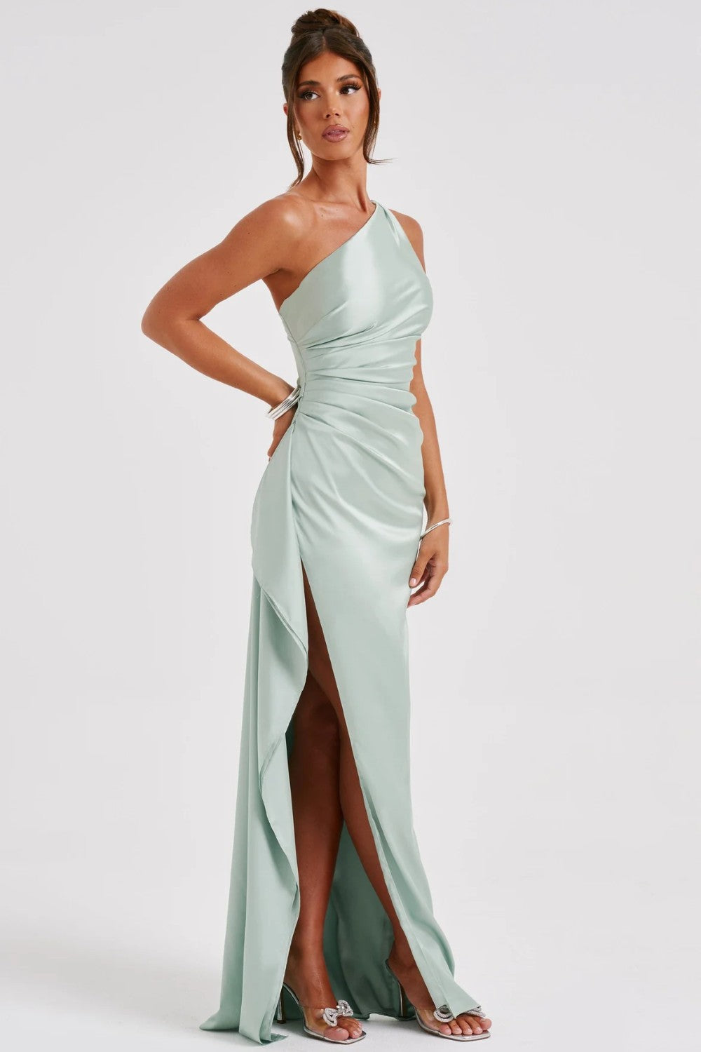 Vestido de Mujer Invitada de Boda Asimétrico - Maxi
