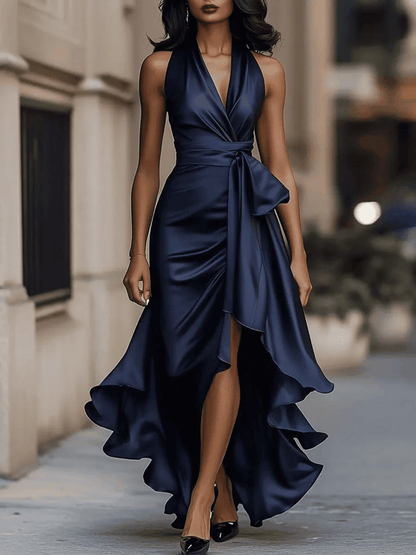 Vestido de Mujer Invitada de Boda Asimétrico - Maxi