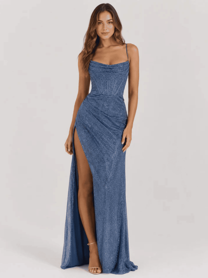Vestido de Mujer Invitada de Boda con Corsé - Maxi