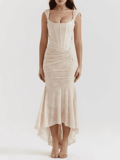 Vestido de Mujer Invitada de Boda con Encaje - Maxi