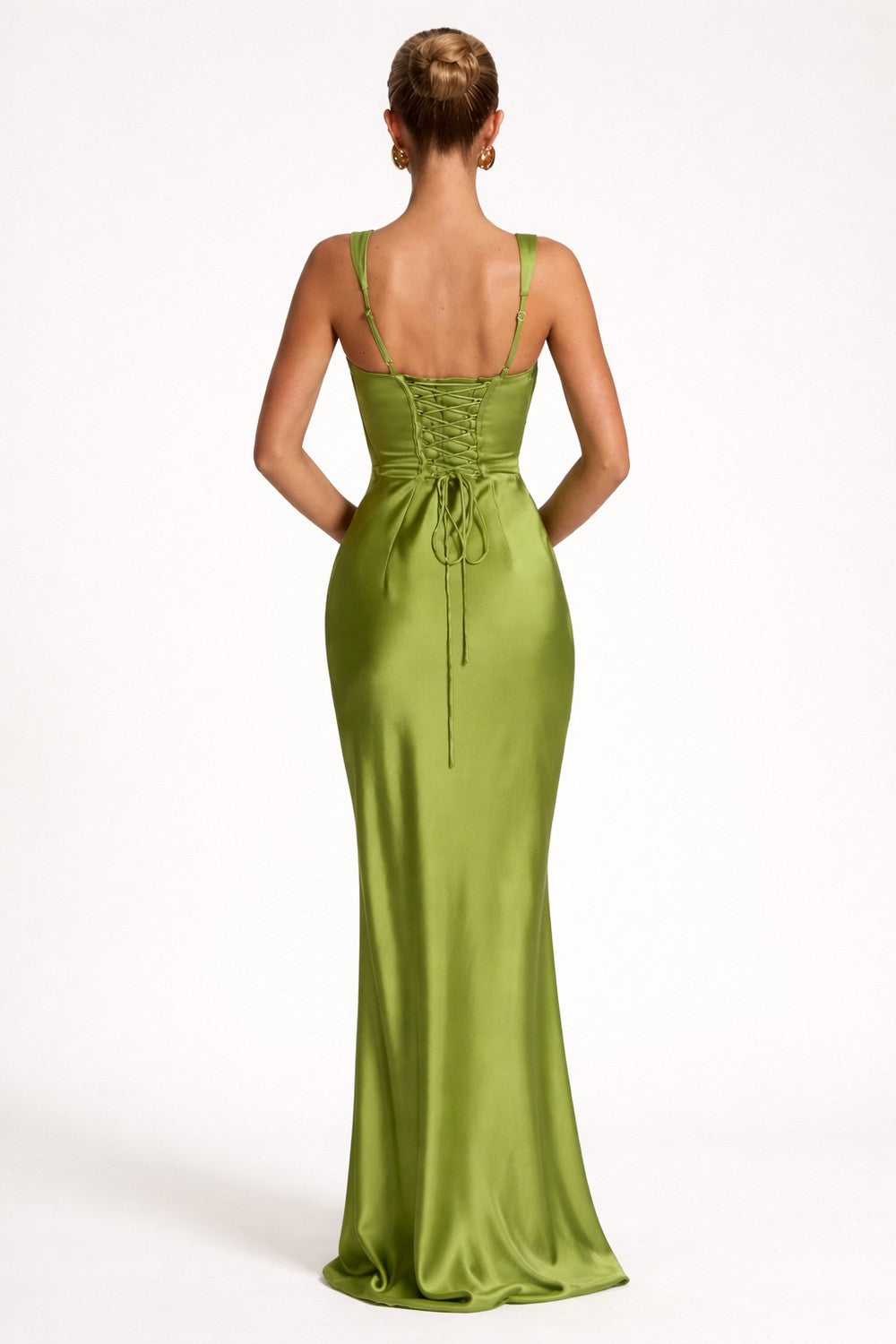 Vestido de Mujer Invitada de Boda con Escote Cuadrado - Maxi