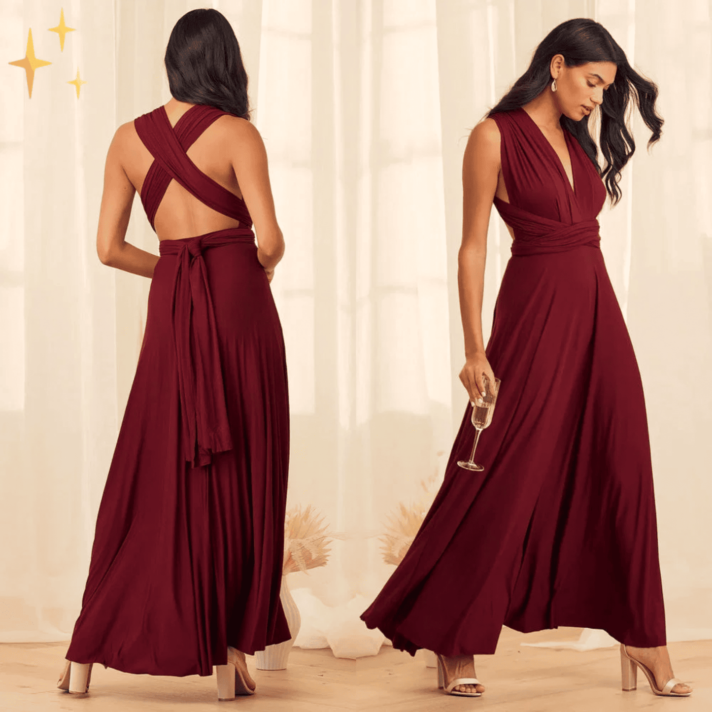 Vestido de Mujer para Invitada de Boda - Maxi Multiposición