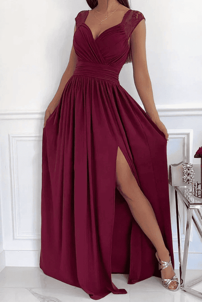 Vestido de Mujer para Invitada de Boda con Encaje - Maxi