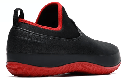 Zapatos de trabajo unisex sin cordones con suela de patrón ondulado