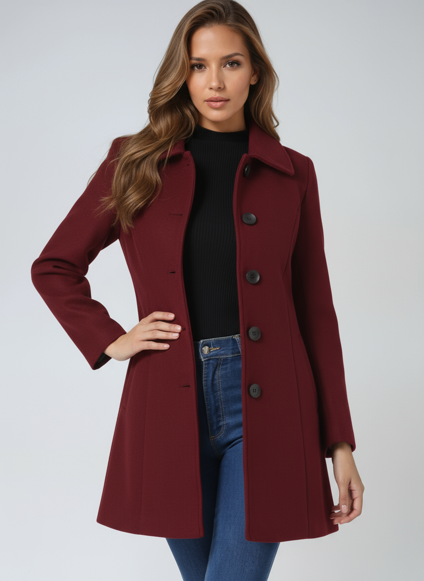 Abrigo de Mujer Elegante - Largo