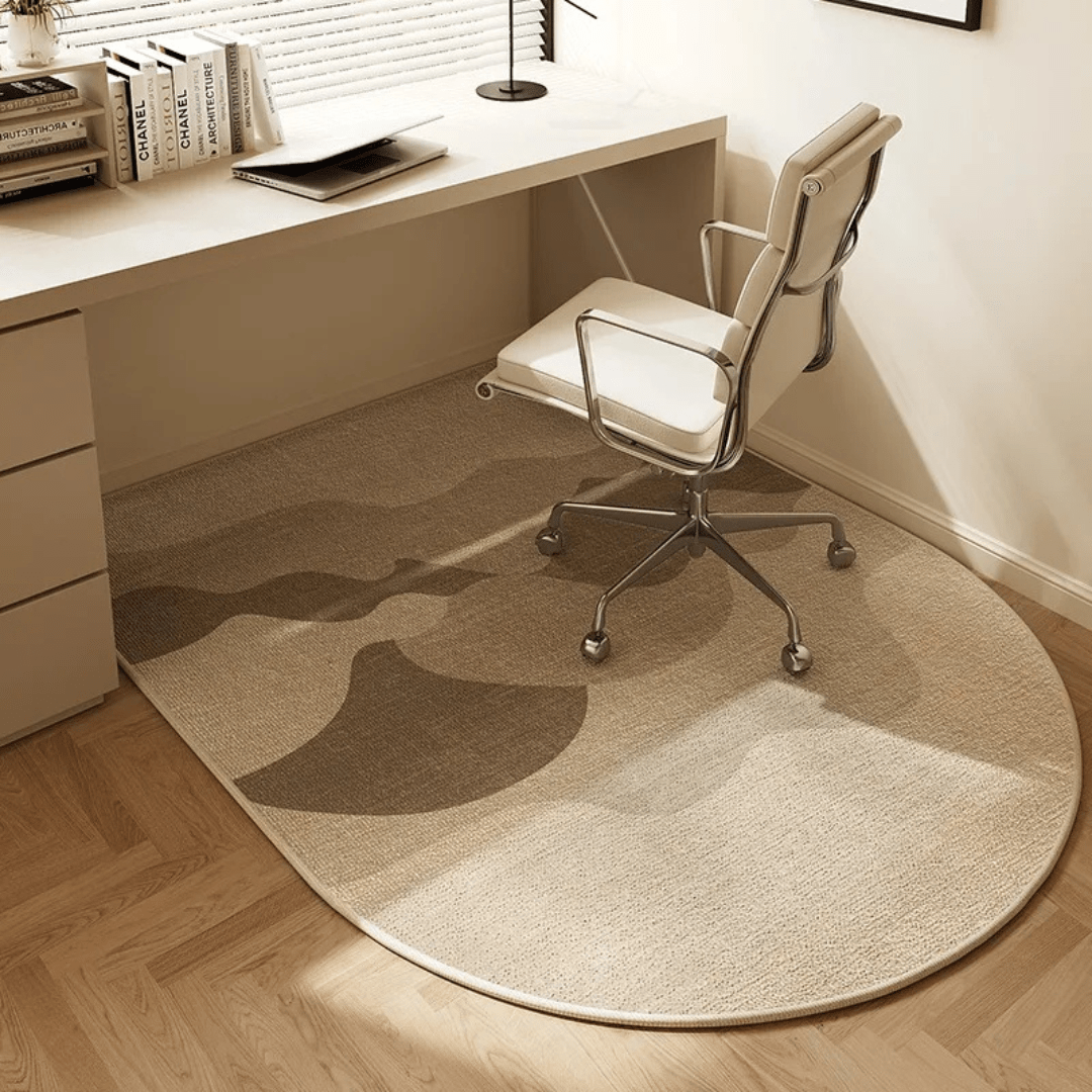 Alfombra con patrón geométrico