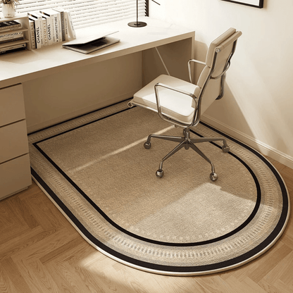Alfombra con patrón geométrico