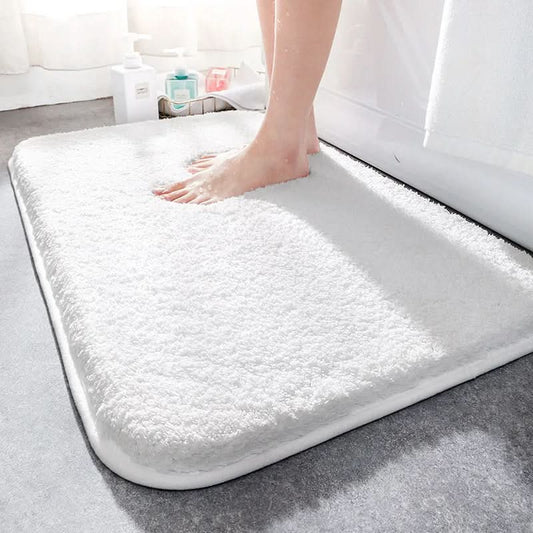 Alfombrilla de baño de microfibra con superficie texturizada