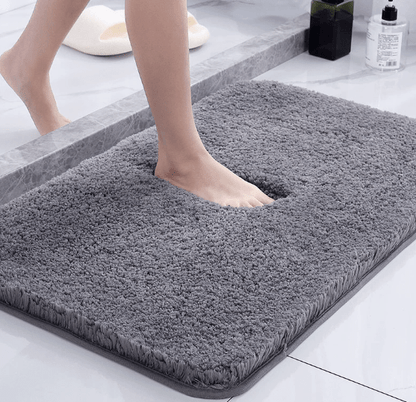 Alfombrilla de baño de microfibra con superficie texturizada