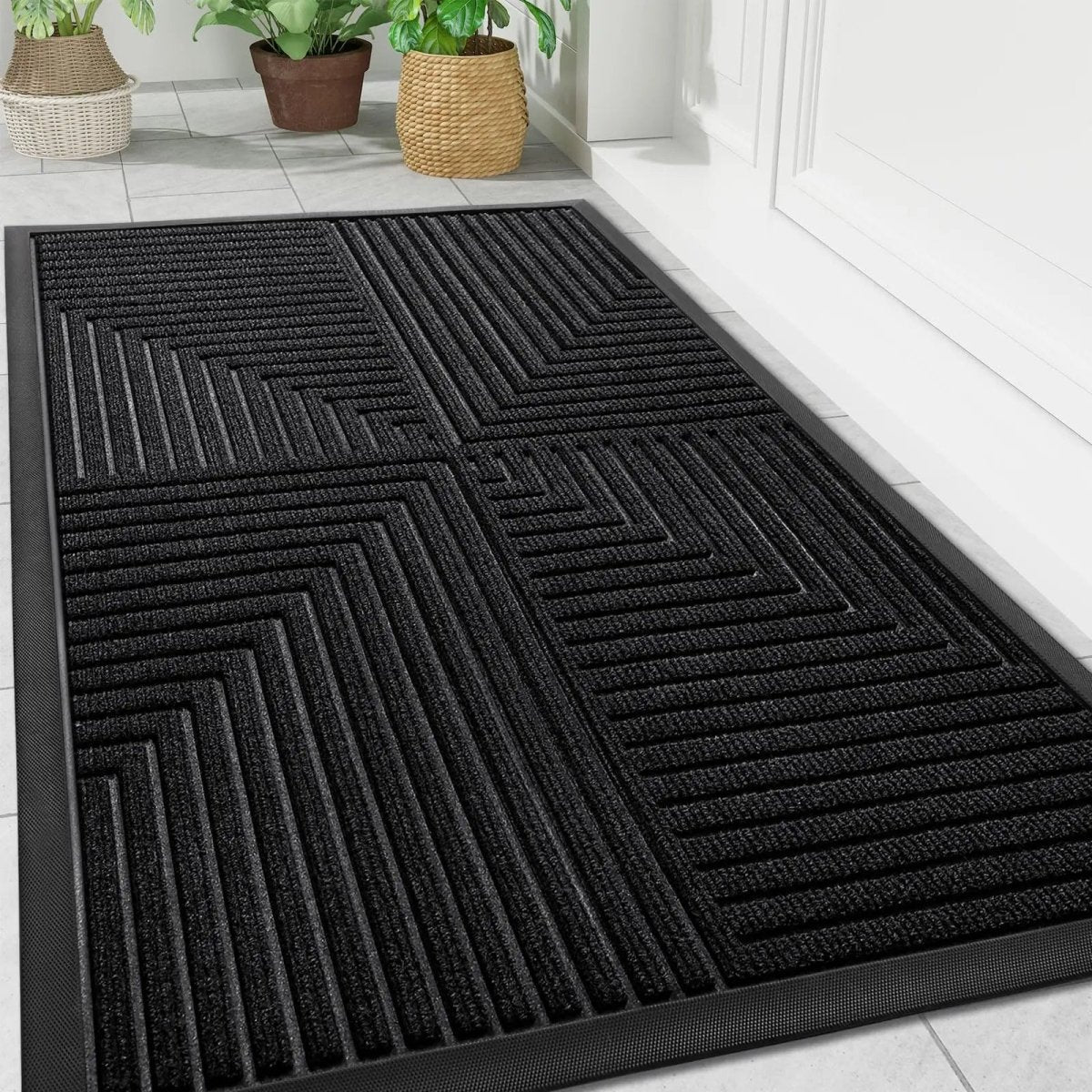 Alfombrilla de suelo con patrón geométrico