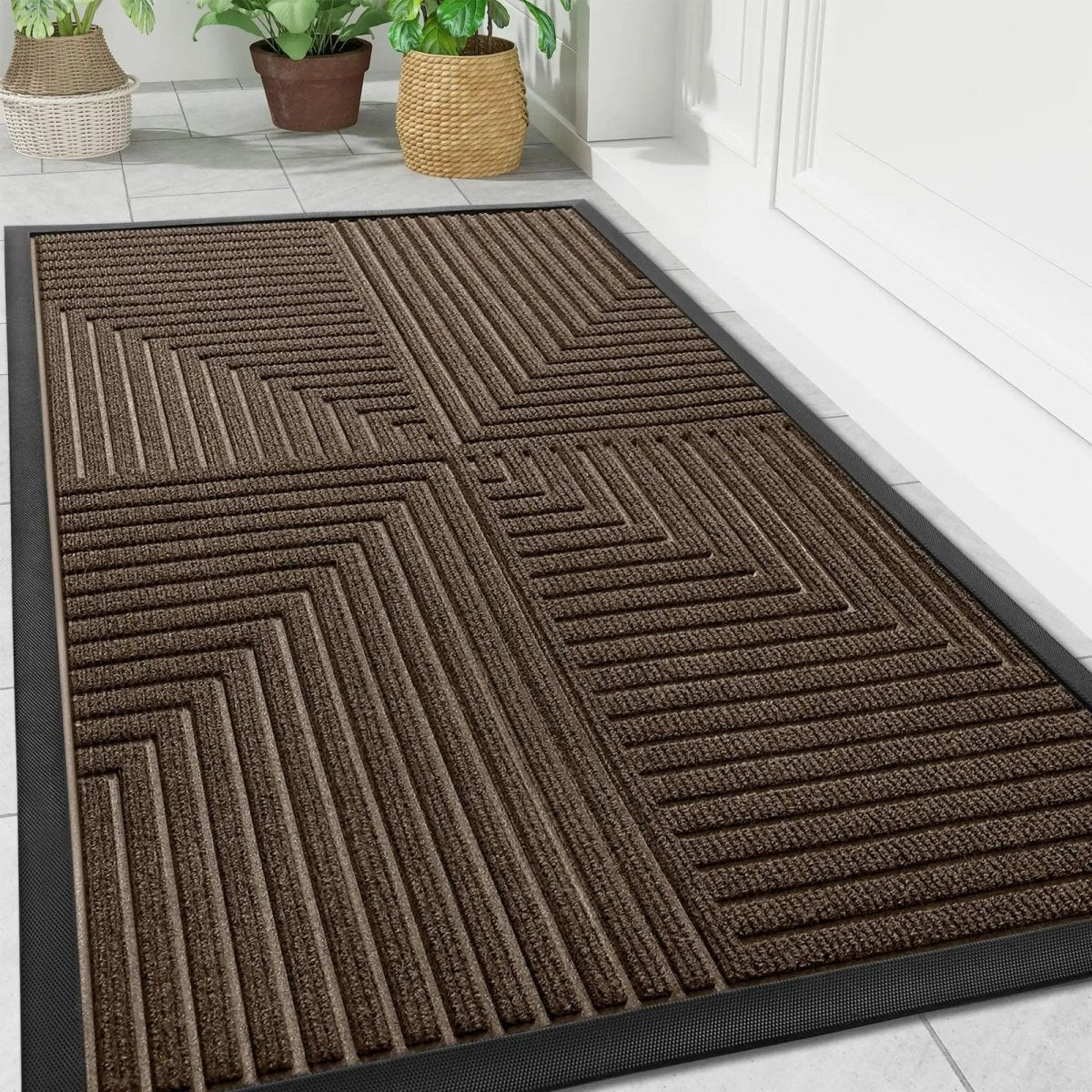 Alfombrilla de suelo con patrón geométrico