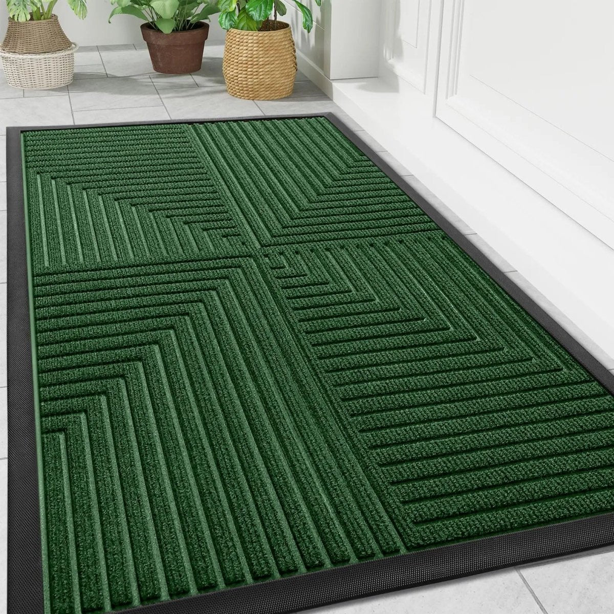 Alfombrilla de suelo con patrón geométrico