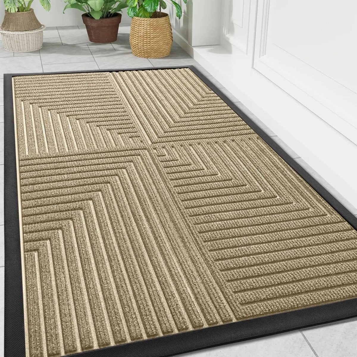 Alfombrilla de suelo con patrón geométrico