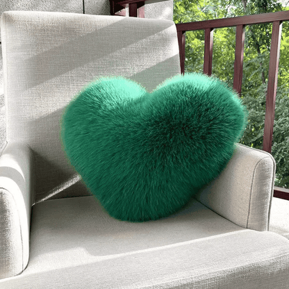 Almohada de peluche con forma de corazón