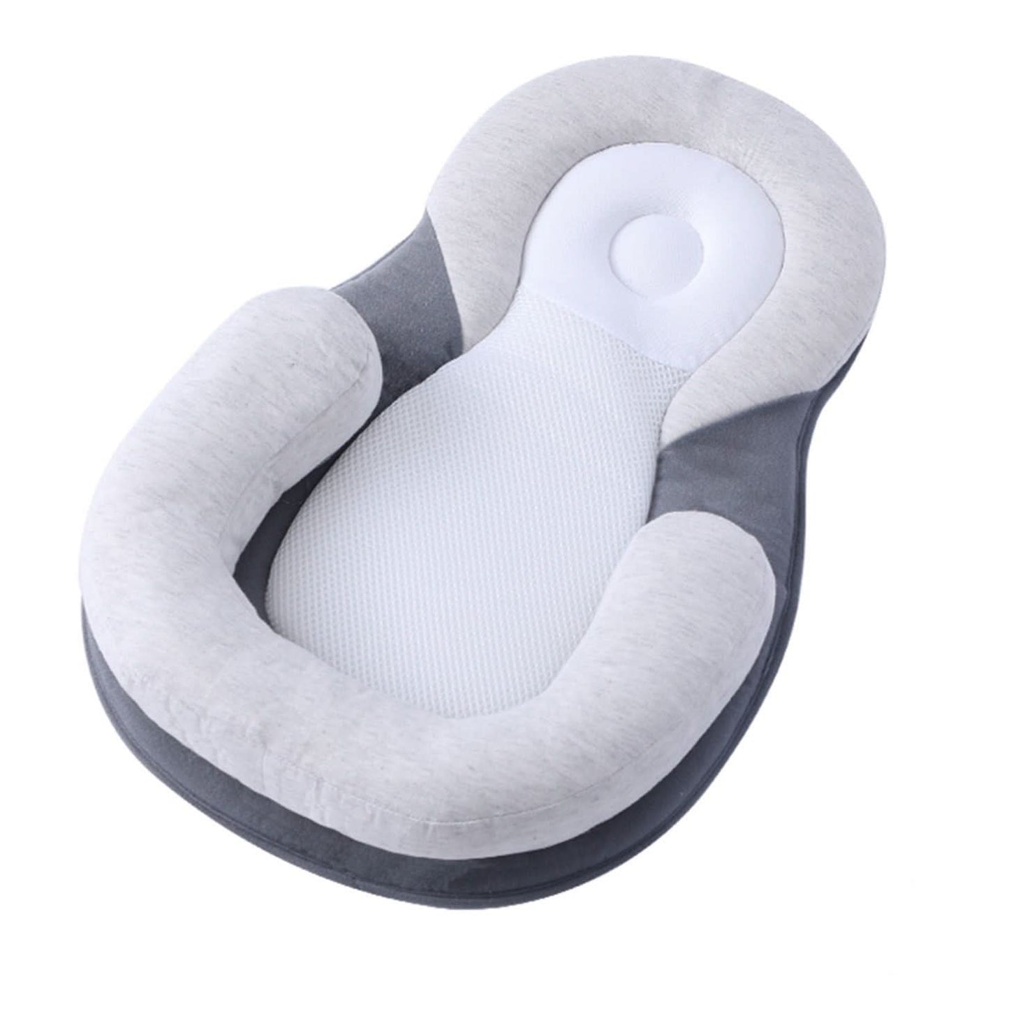 Almohada para bebé con bordes elevados