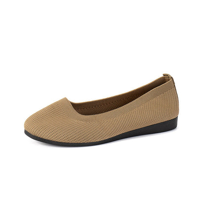 Bailarinas slip-on para mujer con parte superior texturizada