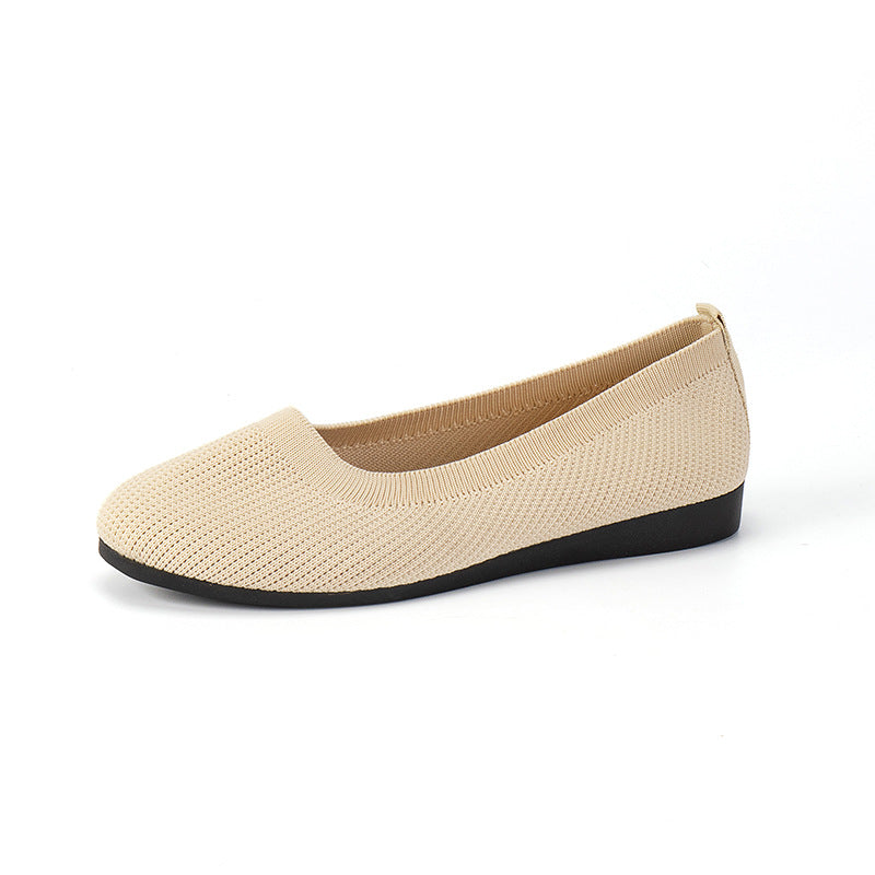 Bailarinas slip-on para mujer con parte superior texturizada