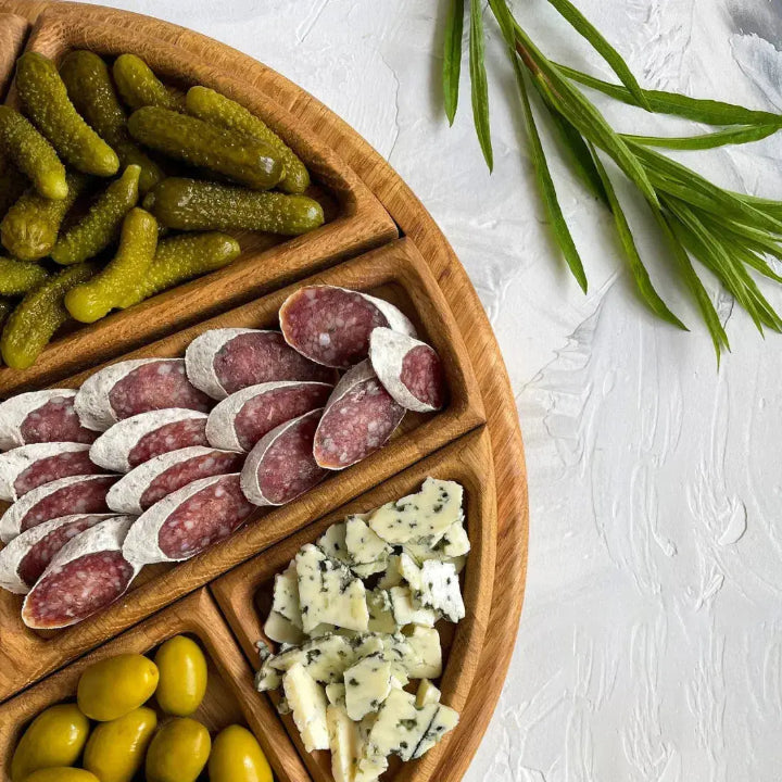 Bandeja modular para servir con compartimentos removibles