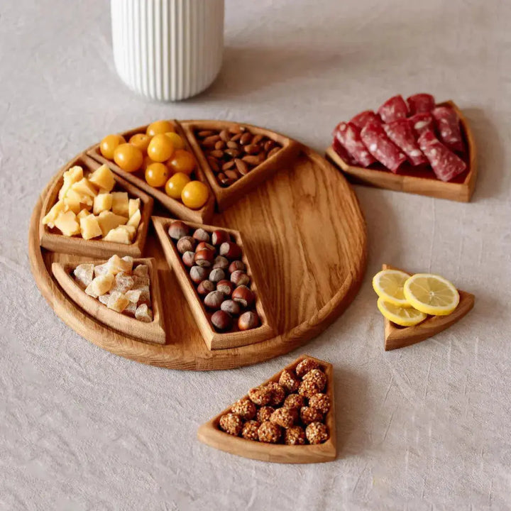 Bandeja modular para servir con compartimentos removibles