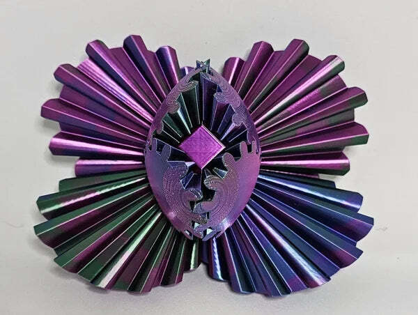 Bola de engranajes 3D con sistema de engranajes entrelazados