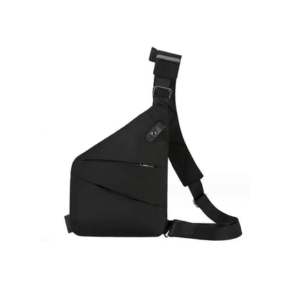 Bolso bandolera antirrobo con forma geométrica