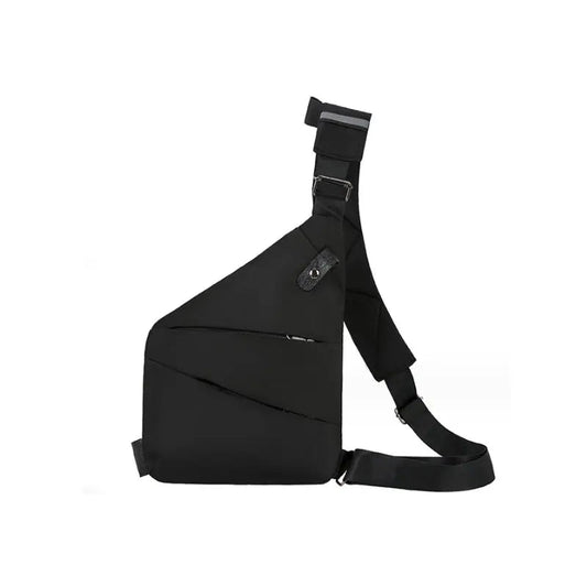 Bolso bandolera antirrobo con forma geométrica