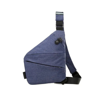 Bolso bandolera antirrobo con forma geométrica
