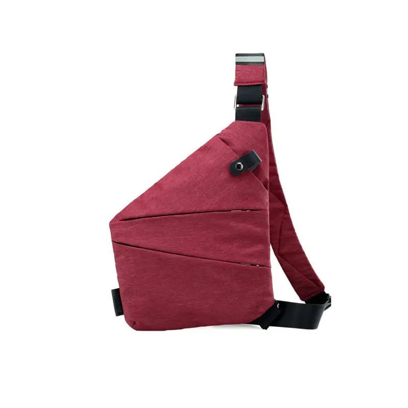 Bolso bandolera antirrobo con forma geométrica